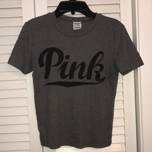 VS pink ribbed crop top